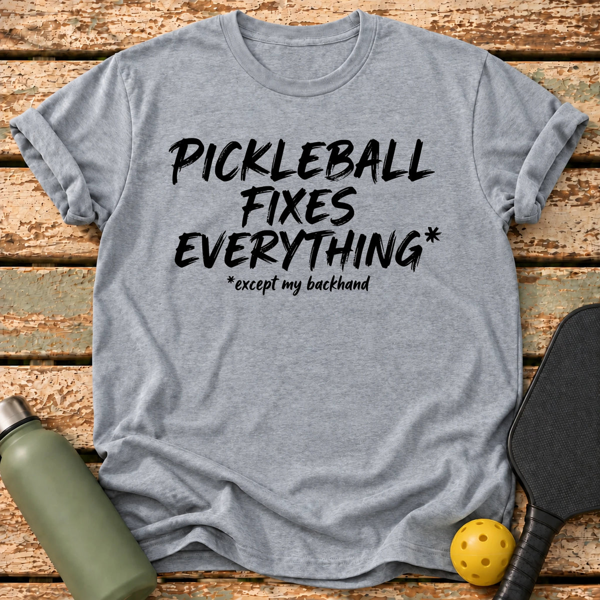Fixes Everything T-Shirt – Sport Grey
