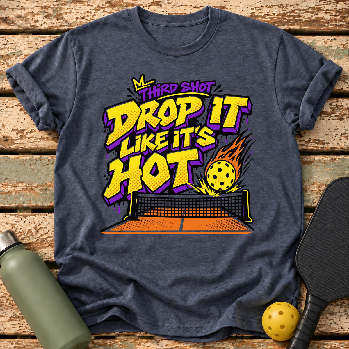 Third Shot Drop T-Shirt – Heather Navy